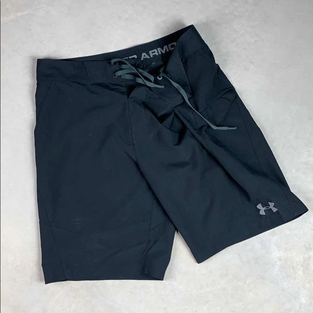 Under Armour Black Board Shorts 36
